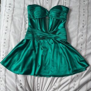 Green Sherri Hill mini dress